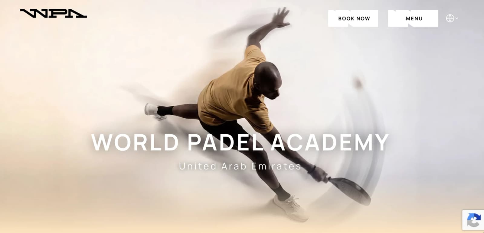 World Padel Academy website